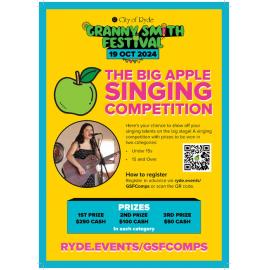 The Big Apple singing competition, Granny Smith Festival (Flyer)