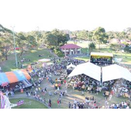 Views over the Granny Smith Festival main stage, 2022