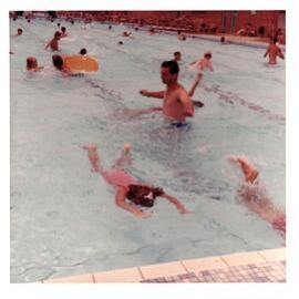 Swimmers at the Ryde Swimming Centre, 1964