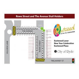 Lunar New Year, stall holder map, 2015