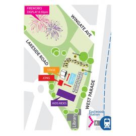 Lunar New Year, site map, 2019