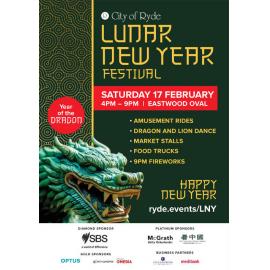 Eastwood Lunar New Year Festival poster, 2024