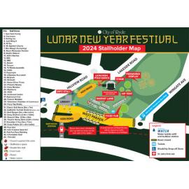 City of Ryde Lunar New Year, stall holder map, 2024