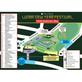City of Ryde Lunar New Year, stall holder map, 2025