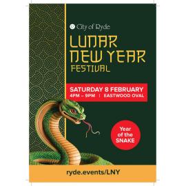 City of Ryde Lunar New Year, program, 2025