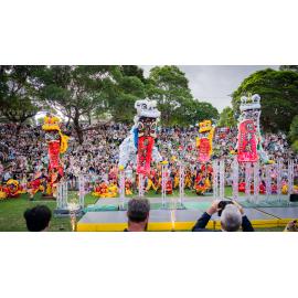 Lion high pole dance, Lunar New Year Festival, 2024