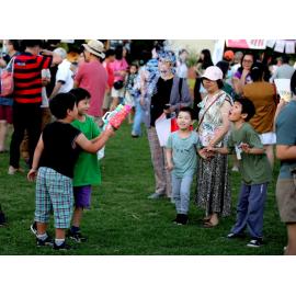 Children enjoying the Lunar New Year Festival, 2023