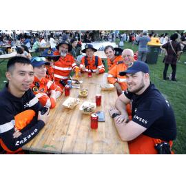 SES members taking a break, Lunar New Year Festival, 2023