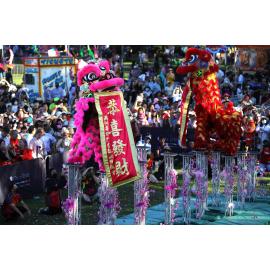 Lion high pole dance, Lunar New Year Festival, 2023