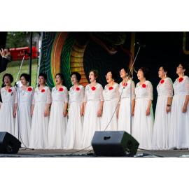 Choir performing at the Lunar New Year Festival, 2025