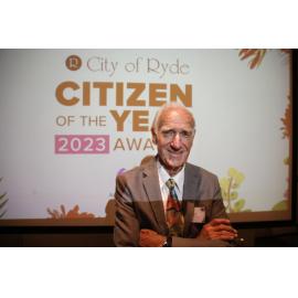 Ross Forster, winner of the Citizen of the Year award, 2023