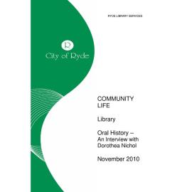 Transcript (partial) of an interview with Dorothea Nichols