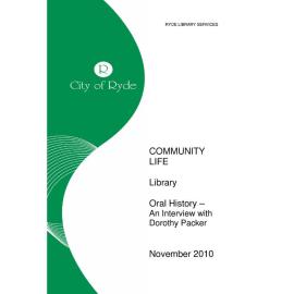 Transcript (partial) of an interview with Dorothy Packer