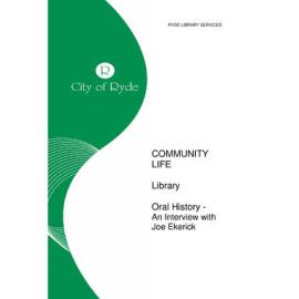 Transcript (partial) of an interview with Joseph (Joe) Elerick