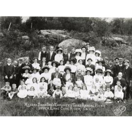 Messrs Swan Bros employees Third Annual Picnic, Fairyland Pleasure Grounds, Lane Cove River, 1 April, 1911