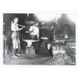 Interior of Wicks Farrier, Parkes Street (now 52 Blaxland Road) Ryde