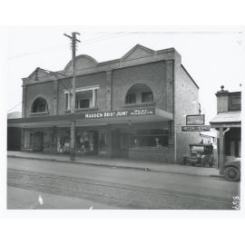 Dyer's Buildings & Madden Bros. Meat Markets, Parkes Street Ryde, around 1930