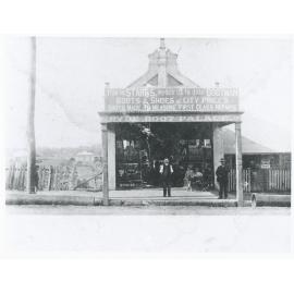 Charles Starr's shoe store, Ryde Boot Palace, Parkes Street, Ryde, around 1909