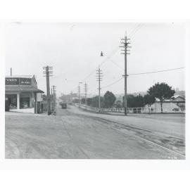 Parkes Street, Ryde, looking north from Glebe Street, 12 June 1928
