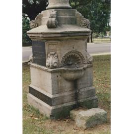 Memorial to Joseph Rowland Sutton located in Monash Park, Gladesville  : closeup of drinking fountain