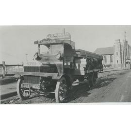 A E Primrose & Co truck in Victoria Road Gladesville near Our Lady Queen of Peace mid 1930s