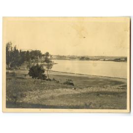 Parramatta River foreshore at Putney from 53 Pellisier Road, late 1930s