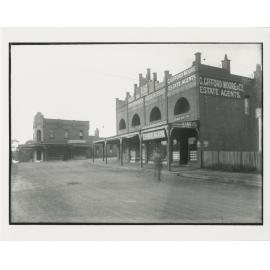 Scott's Buildings in Railway Parade Eastwood, near Ethel Street, around 1917