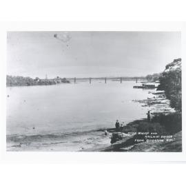 Ryde wharf and railway bridge from "Riverside Estate", 1910