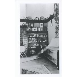 Interior (sitting room?) of "Rockend" cottage, Punt Road Gladesville, around 1900