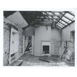 Rockend cottage, Punt Road Gladesville, prior to restoration work, around 1980  : upper level, interior