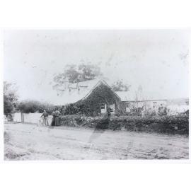 Members of the Barton family outside "Rockend cottage" Gladesville, around 1890 