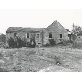 Rockend cottage, Punt Road Gladesville, prior to restoration work, around 1980  : side view, exterior