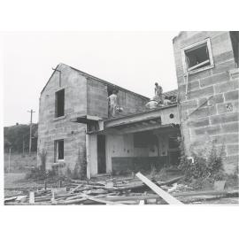 Rockend cottage, Punt Road Gladesville, prior to restoration work, around 1980  : rear view, exterior