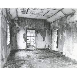 Rockend cottage, Punt Road Gladesville, prior to restoration work, around 1980  : lower level, interior