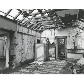 Rockend cottage, Punt Road Gladesville, prior to restoration work, around 1980  : upper level, interior