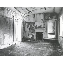 Rockend cottage, Punt Road Gladesville, prior to restoration work, around 1980  : lower level, interior