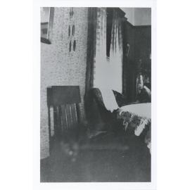 Interior (dining room?) of "Rockend" cottage, Punt Road Gladesville, around 1900 