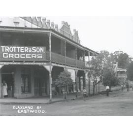 Blaxland Road Eastwood, now Rowe Street west, around 1912 