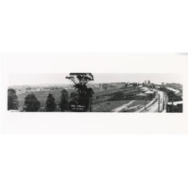 Panorama looking north west along Blaxland Road from the roof of Hampton Court