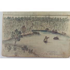Ryde drawn from Yaralla  : photograph of pastel drawings