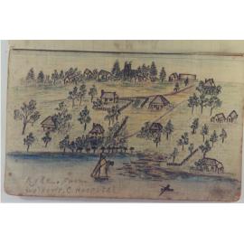 Ryde drawn from Walker Convalescent Home : photograph of pastel drawing