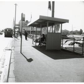 Bus shelter shed in Devlin Street Ryde, 18 May 1965 