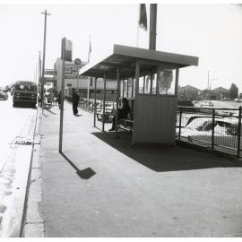 Bus shelter shed in Devlin Street Ryde, 18 May 1965 