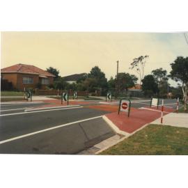 Wombat crossing at Badajoz Road Ryde, February 1997 