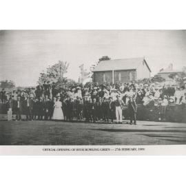 Official opening of Ryde Bowling Green, 27th February 1909 
