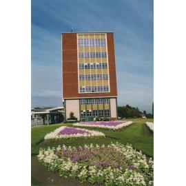 Ryde Civic Centre, north facade and garden, August 2003 