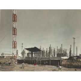 Construction work on the Ryde Civic Centre, 29 April 1963