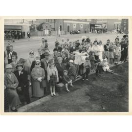 Section of the crowd gathered to witness the official opening of the Ryde Civic Centre, 15 August 1964