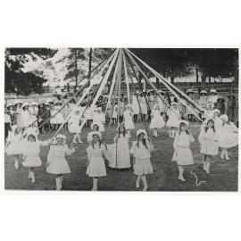 Maypole dance at Ryde Public School in 1908