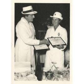 Mrs E Knox and Mrs G Travis, 1973